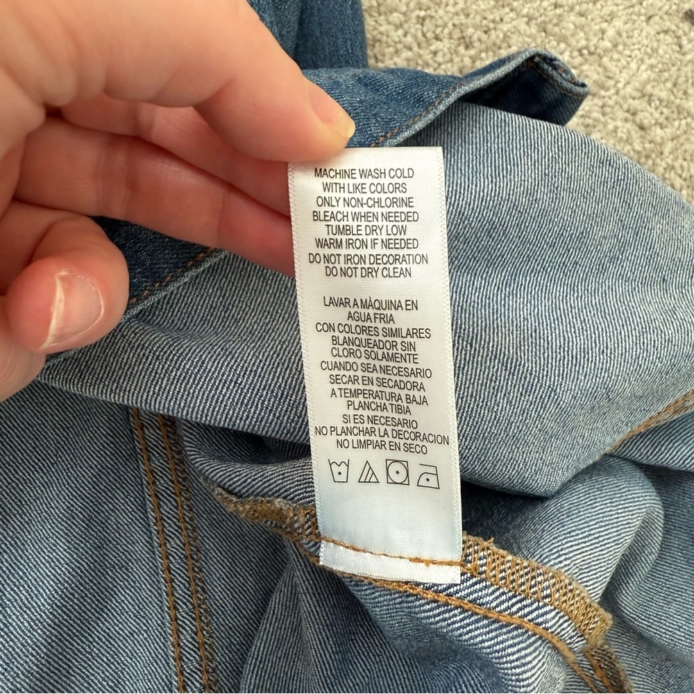 Bebe Y2K Denim Button Down Sleeveless Midi Dress Sz 3X‎ - Picture 10 of 12